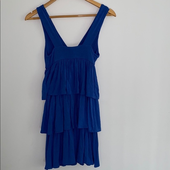 J.Crew Blue Tiered Ruffle Dress - Picture 4 of 5